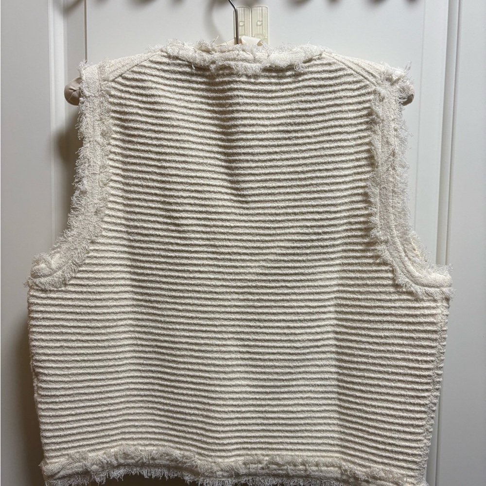 J Crew stretch tweed crop vest - Picture 2 of 3